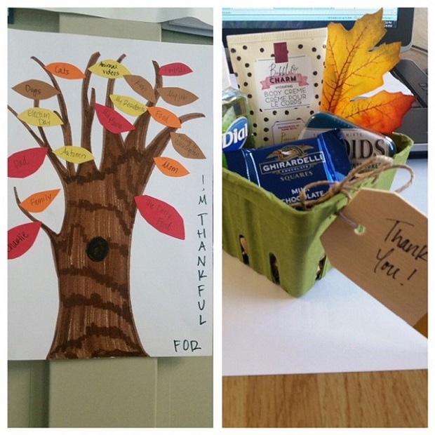 Art and appreciation gift created by residents at a crafting activity.