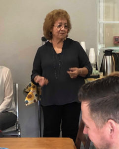 Solie, a Vista Alegre resident speaker